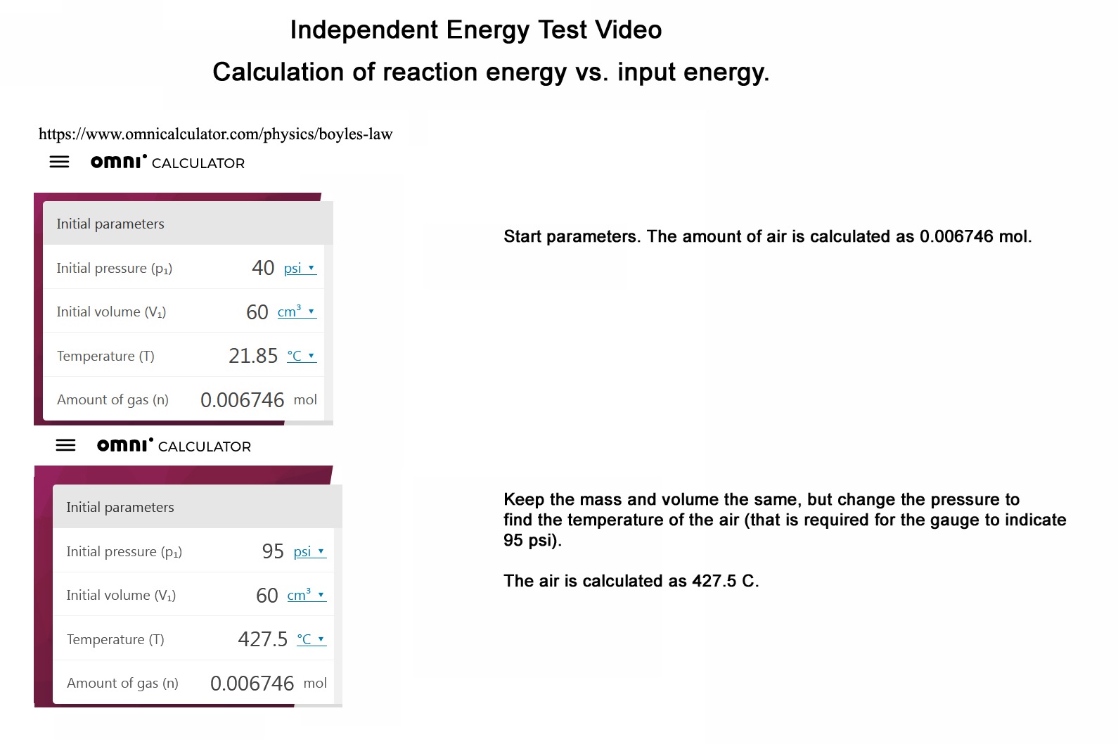 Independent energy video